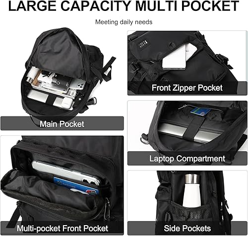 Miniatura 2 de Mochila escolar para estudiantes, a1-Negro, Mochilas de mochila