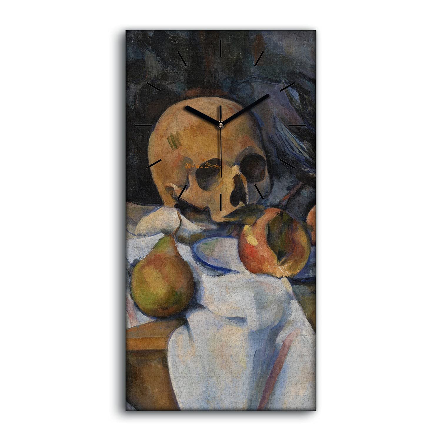 Horloge sur Toile Salon Intérieur Silencieux Art Moderne Nature Morte 30x60