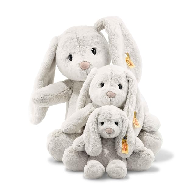 Foto 8 de 8 de Steiff Hoppie 080470 - Conejo de Peluche con Orejas para Dormir - Soft Cuddly Friends - Peluche para niños