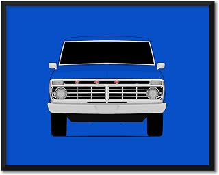 CUSTOMIZABLE COLOR: Ford F-100 (1973-1977) 6th Generation Inspired Poster Print Wall Art Decor Handmade (Unframed)