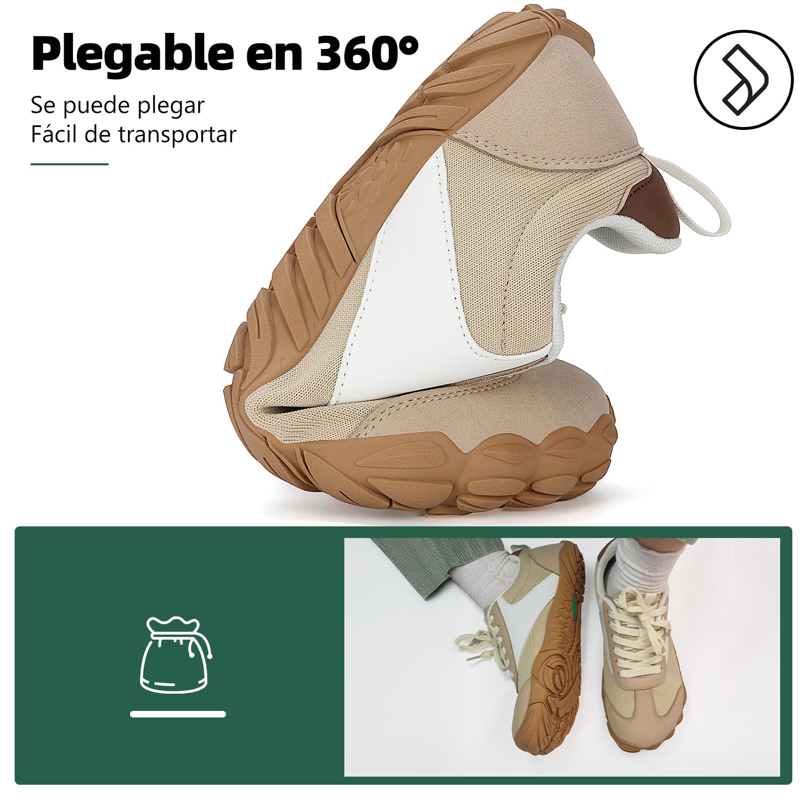 SAGUARO Zapatillas Barefoot Unisex Sneakers Descalzos Ligera Transpirable Antideslizante