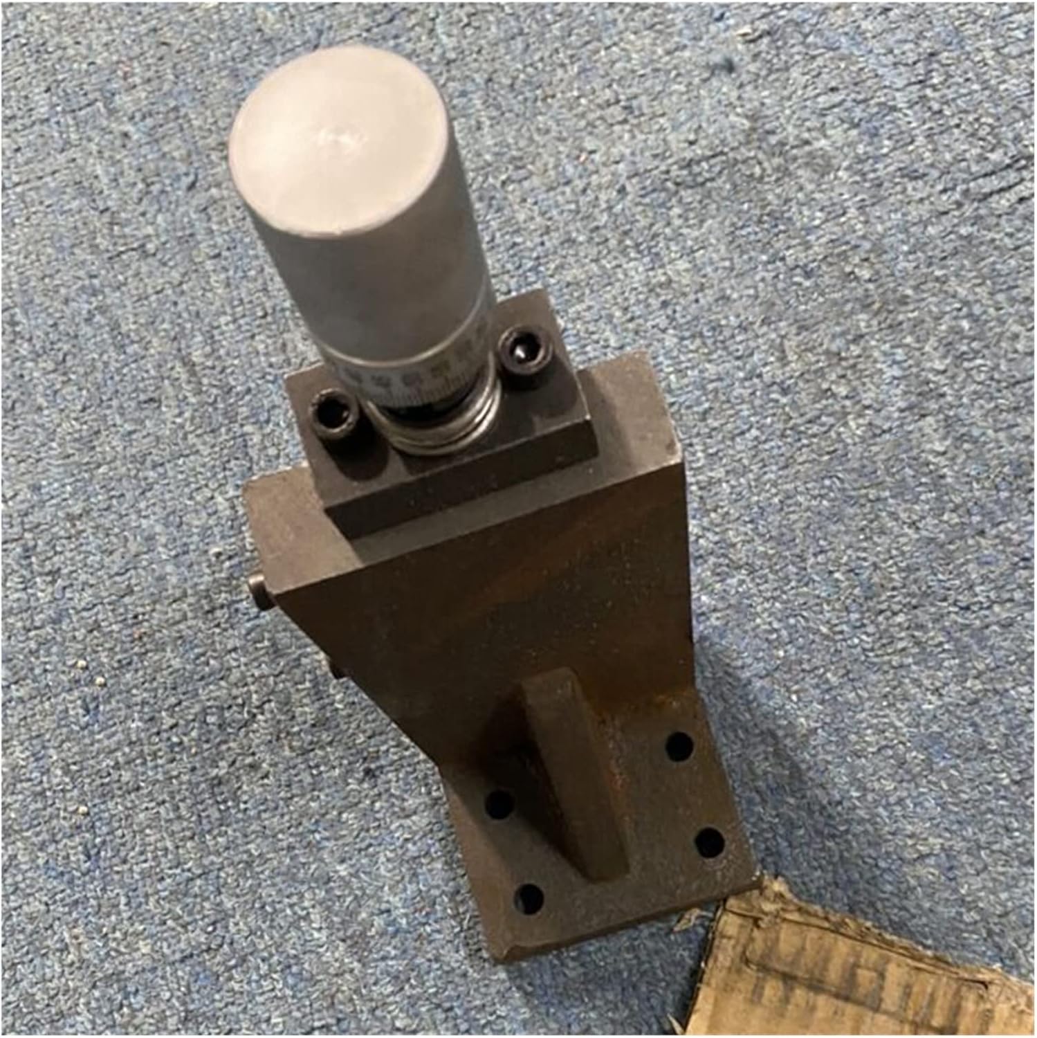 Cylindrical Scale Vertical Right Angle Dovetail Slot With Rod Screw Carriage Slide Table Pallet L-type Lifting Slide,DIY Tools(55MM Hole distance)