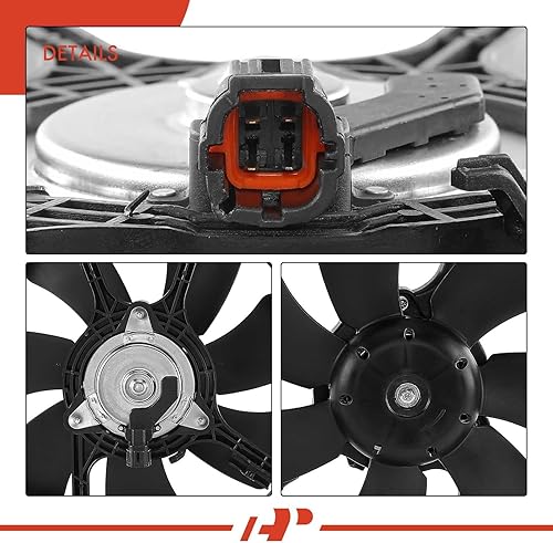Miniatura 7 de A-Premium Conjunto de ventilador de refrigeración del radiador del motor compatible con modelos seleccionados de Nissan - Sentra 2002 2003 2004 2005