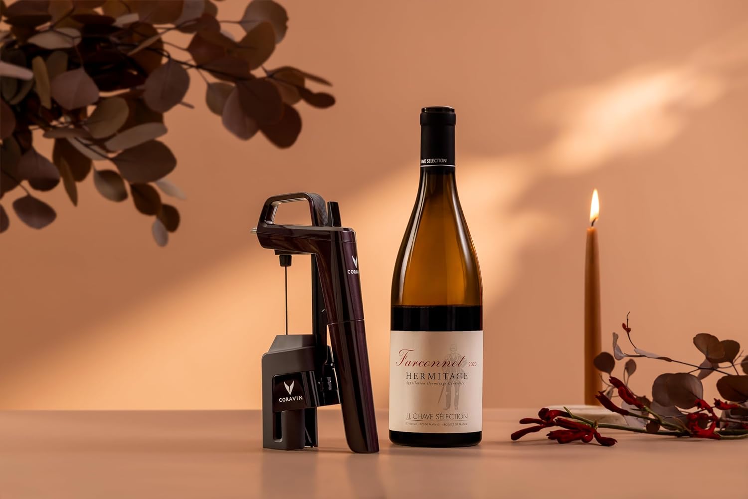 Coravin Timeless Six Plus Wine Preservation System - By-the-Glass Wine Saver - With 3 Pure Argon Gas Capsules, 6 Screw Caps & Wine Aerator - Limited Edition Hermitage Red