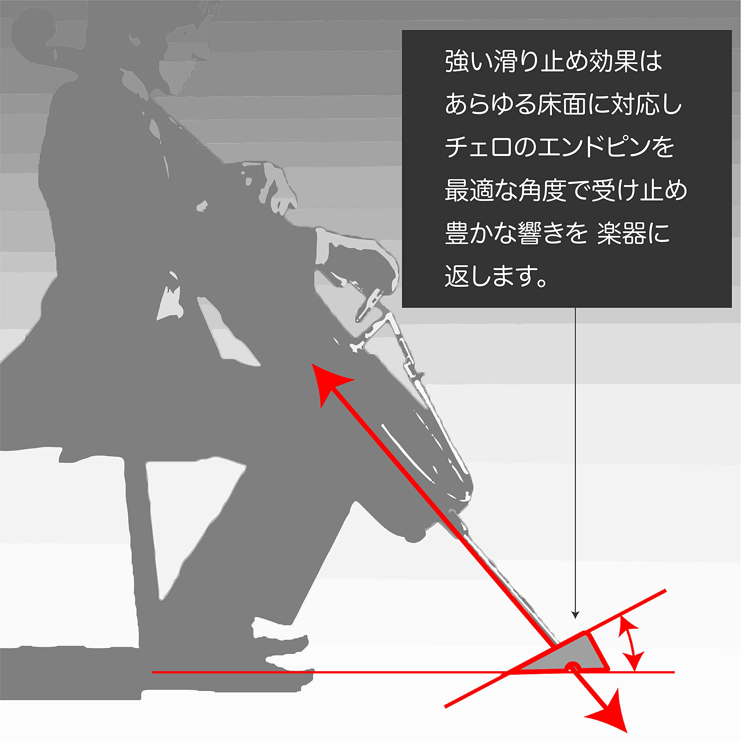 Amazon | ECHO チェロ エンドピン ストッパー 滑り止め メイプル 木製