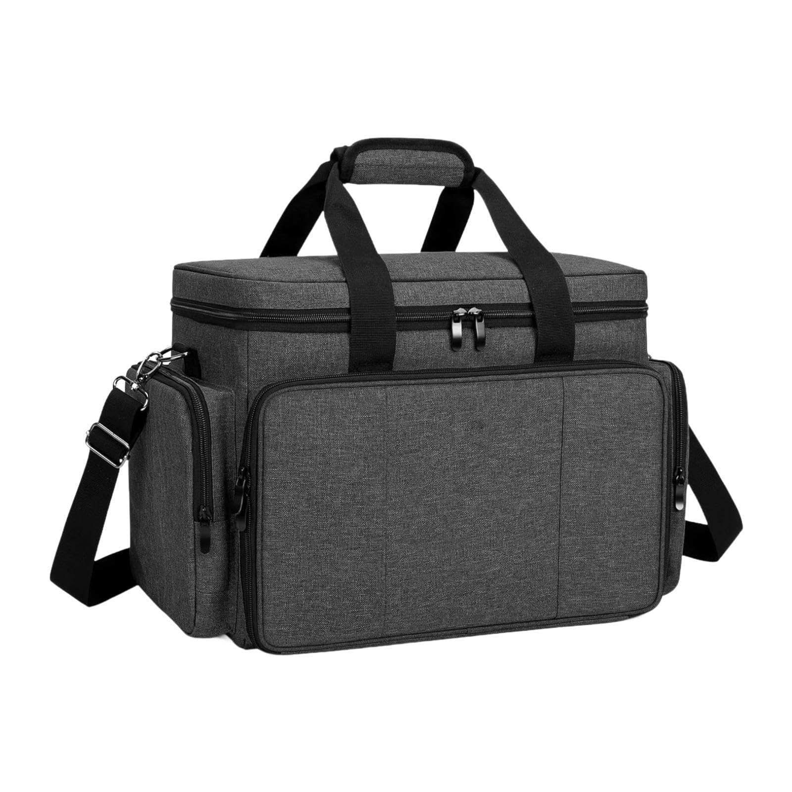 Tragbare Reise-Make-up-Tasche mit abnehmbaren Trennwänden, großes Fassungsvermögen, Kosmetik-Organizer für Pinsel und Maniküre-Werkzeuge