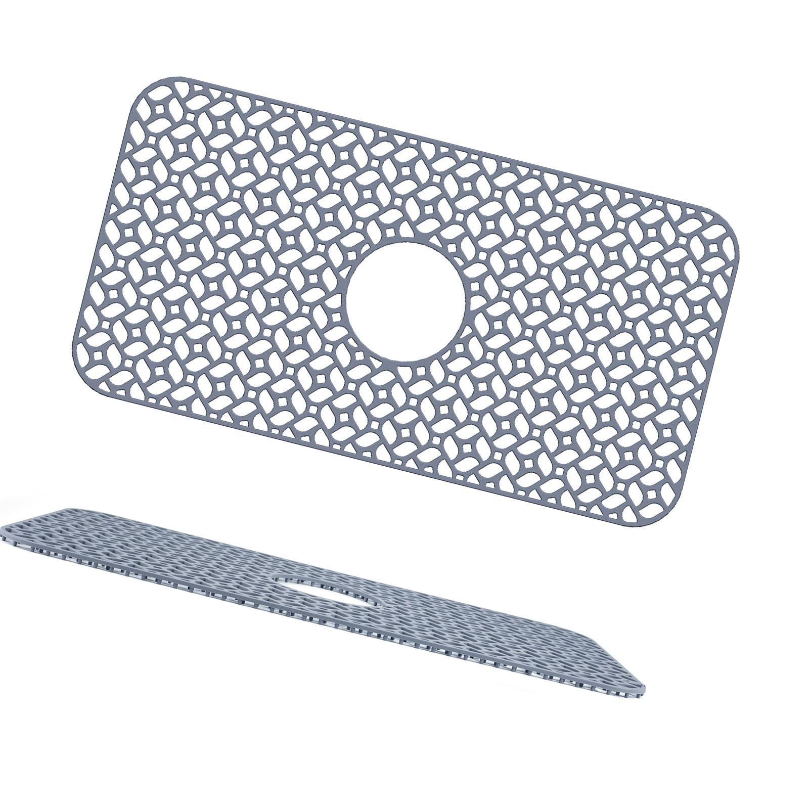 Nucelit Excellent Silicone Sink Mat for Kitchen Guards Farmhouse and Stainless Steel Sinks From Scratches Featuring Efficient Drainage Design Anti Scratch Sink Pad