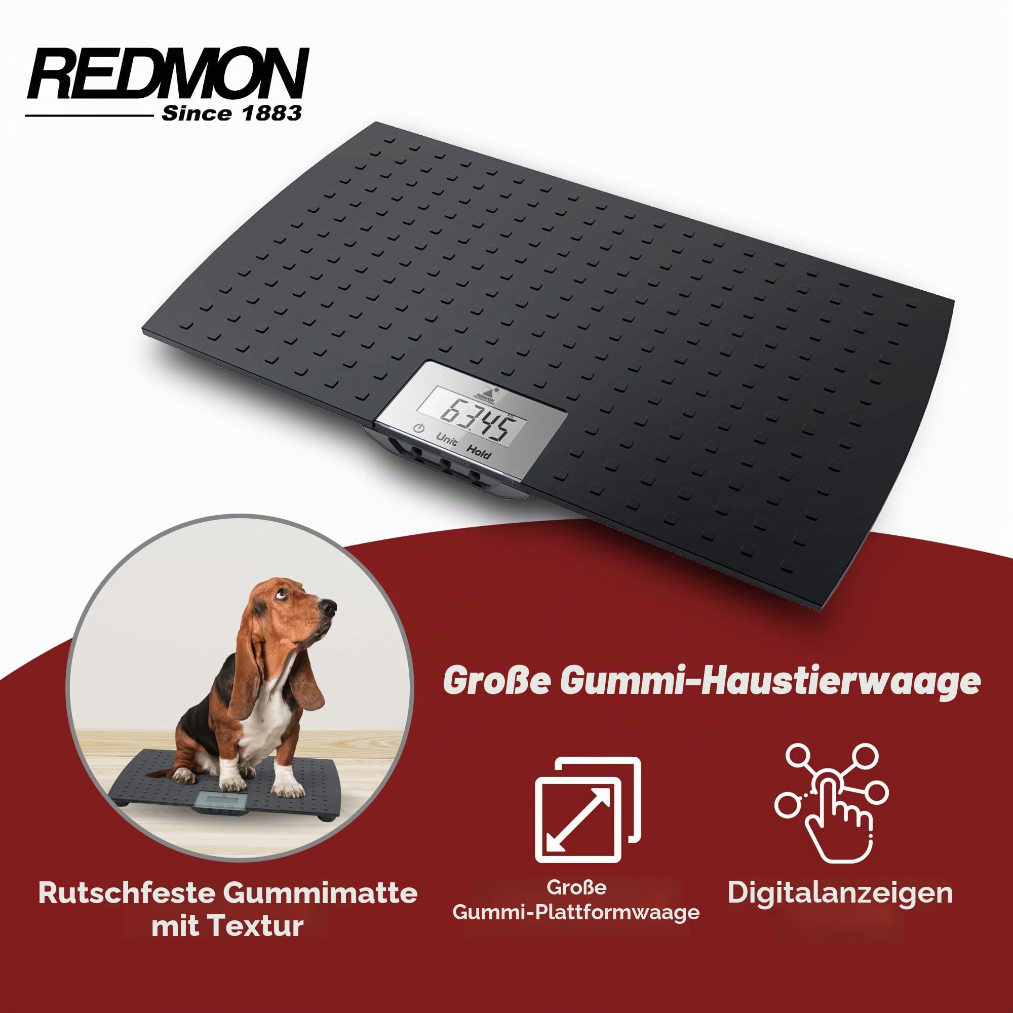 Redmon W.C Präsisionswaage für Haustiere, groß