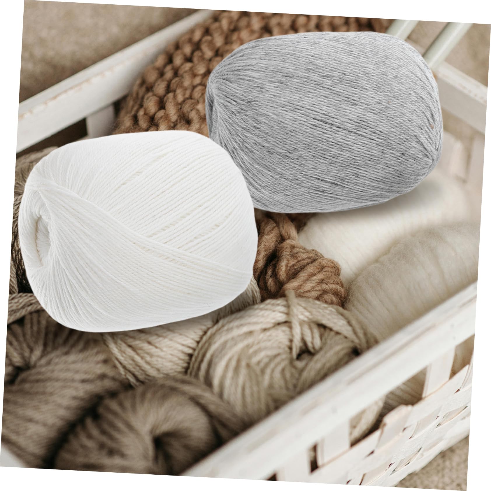 Uonlytech Kaschmir Garn Satz 6 Knäuel Fein Strickwolle zum Häkeln Stricken Weiches Ziegenkaschmir für Schals Mützen Pullover Handarbeit Selbstgemacht Accessoires