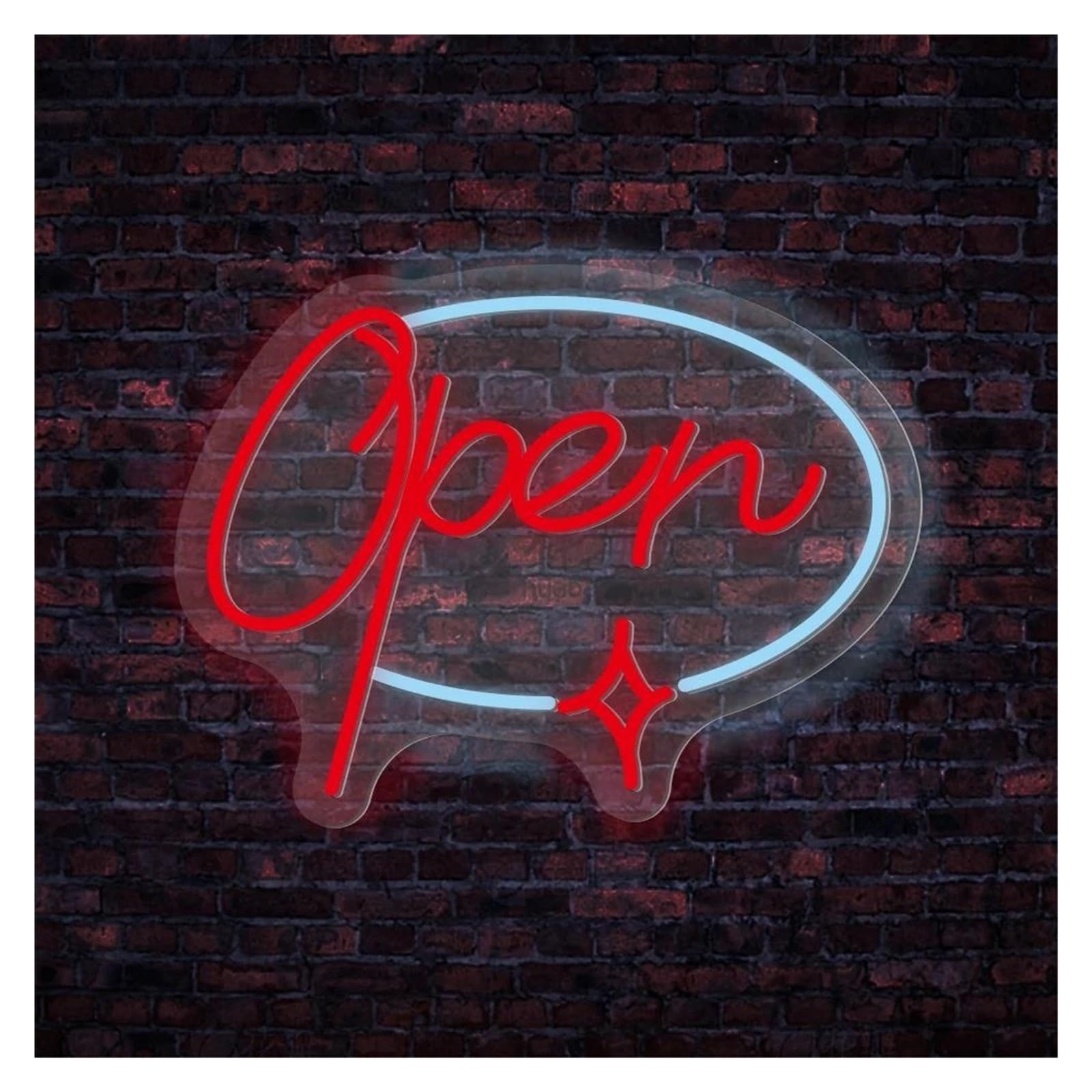 Wiszące neony artystyczne Neon Otwartych Drzwi Dla Firm Regulacja Jasności Pub Klub Restauracja Sklep Światła Otwierające Drzwi 30x40cm