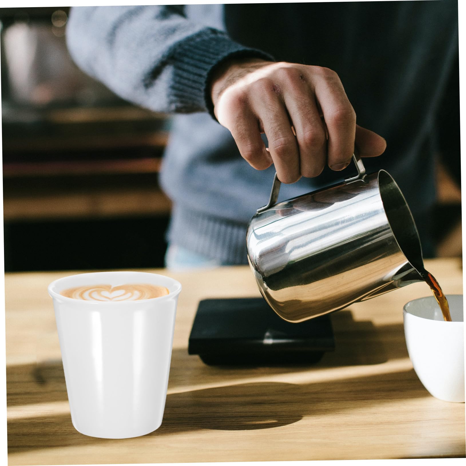 10 Stück Keramikbecher 180 Ml Pappbecher Design Trinkbecher für Tee Kaffee Wasser Haus Büro