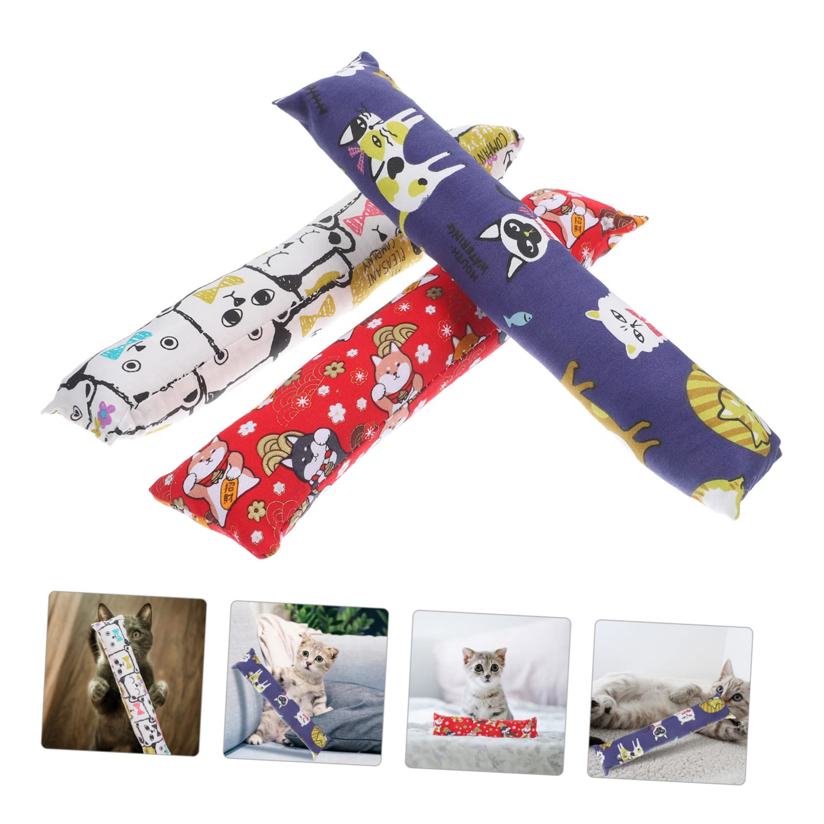 DOITOOL 12pièces Jouets Chat pour Chaton avec Coussin Herbe à Chat Jouets à Mâcher Divertissement Et pour Vos Félins