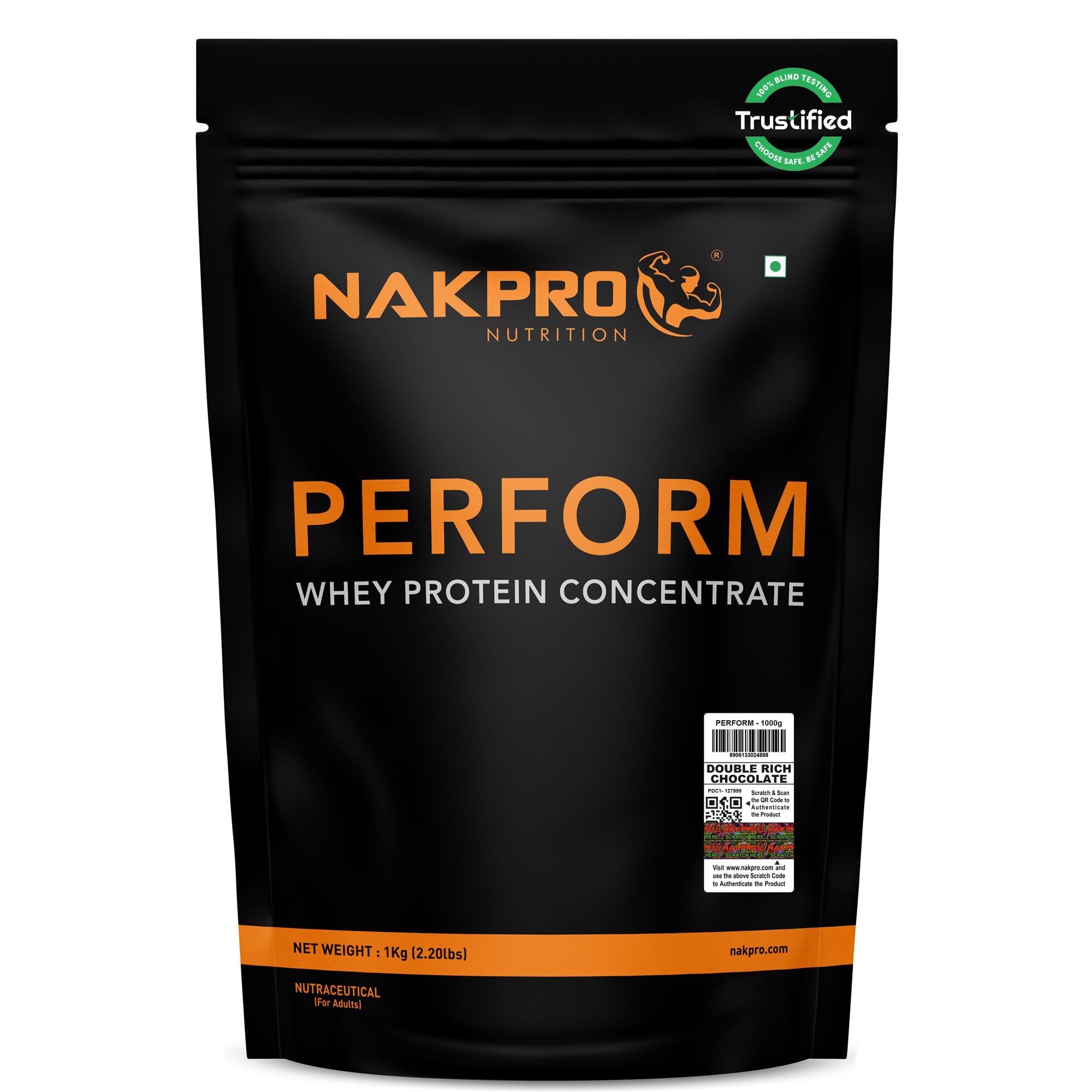NAKPRO NUTRITION Perform Whey Protein Concentrate | 4kg Chocolate | 24g Protein, Trustified Certified — Amazon image 16