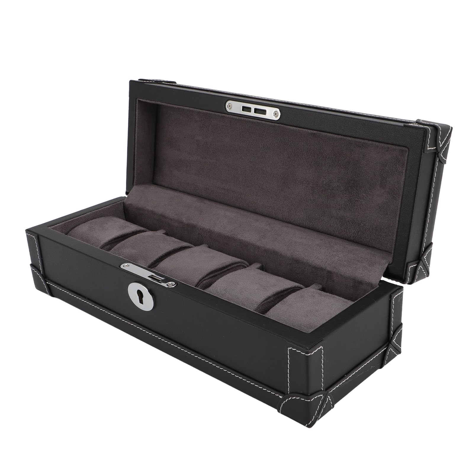 GOWENIC Organizer na biżuterię w Etui na Zegarek | Pudełko do (BLACK)