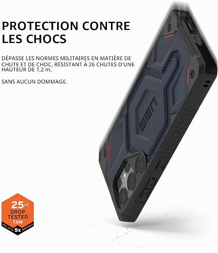 URBAN ARMOR GEAR UAG for Samsung Galaxy S25 Ultra Case 6.9" Monarch Pro - Compatible with Magnetic Charging Premium Rugged Military Drop Tested Protective Cover, Kevlar Mallard - 6