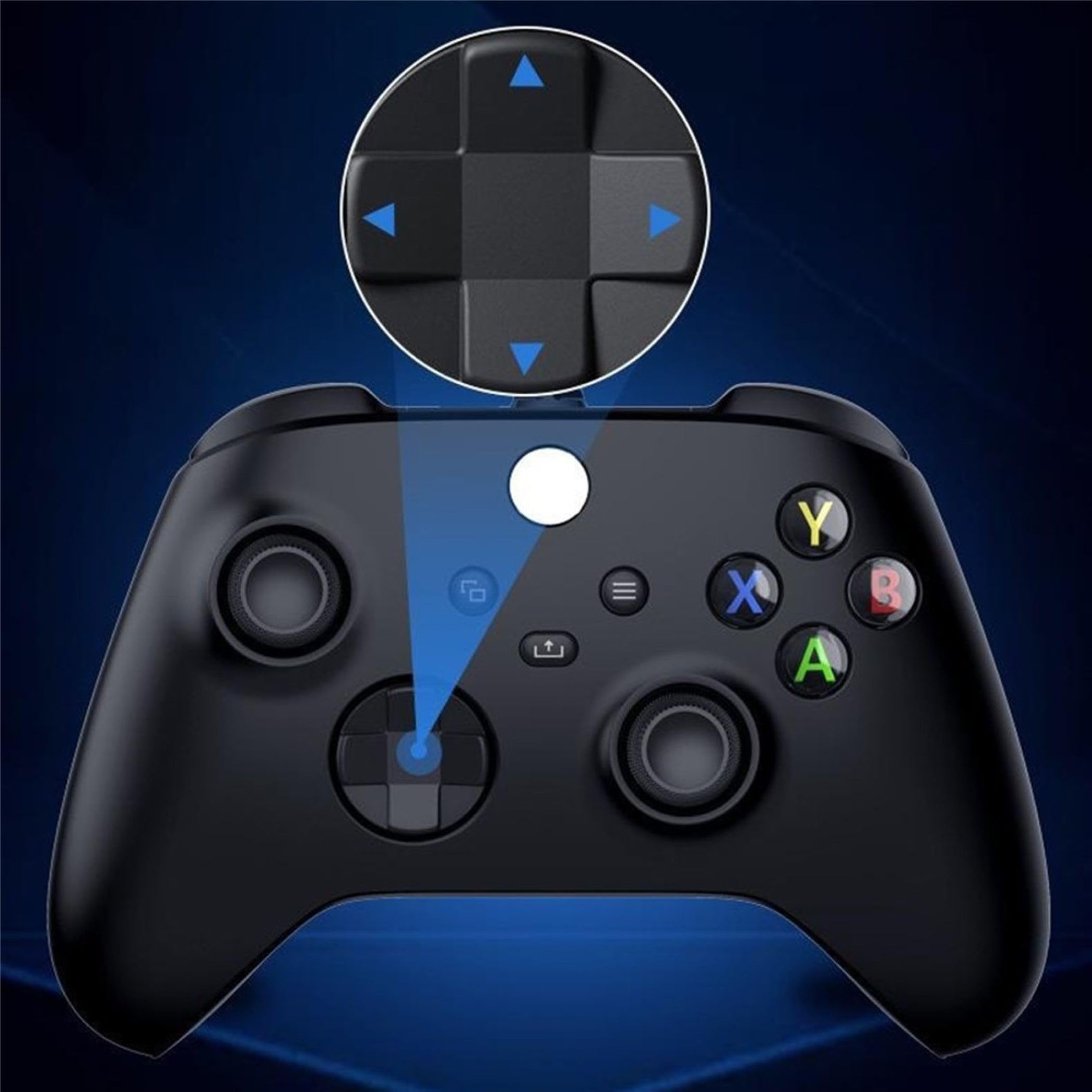 Wigento Kabelgebundener Controller für Xbox One, Xbox Series S/X und PC, USB Gaming Gamepad mit 3,5 mm Kopfhöreranschluss, Dual Vibration, 2,2 m Kabel