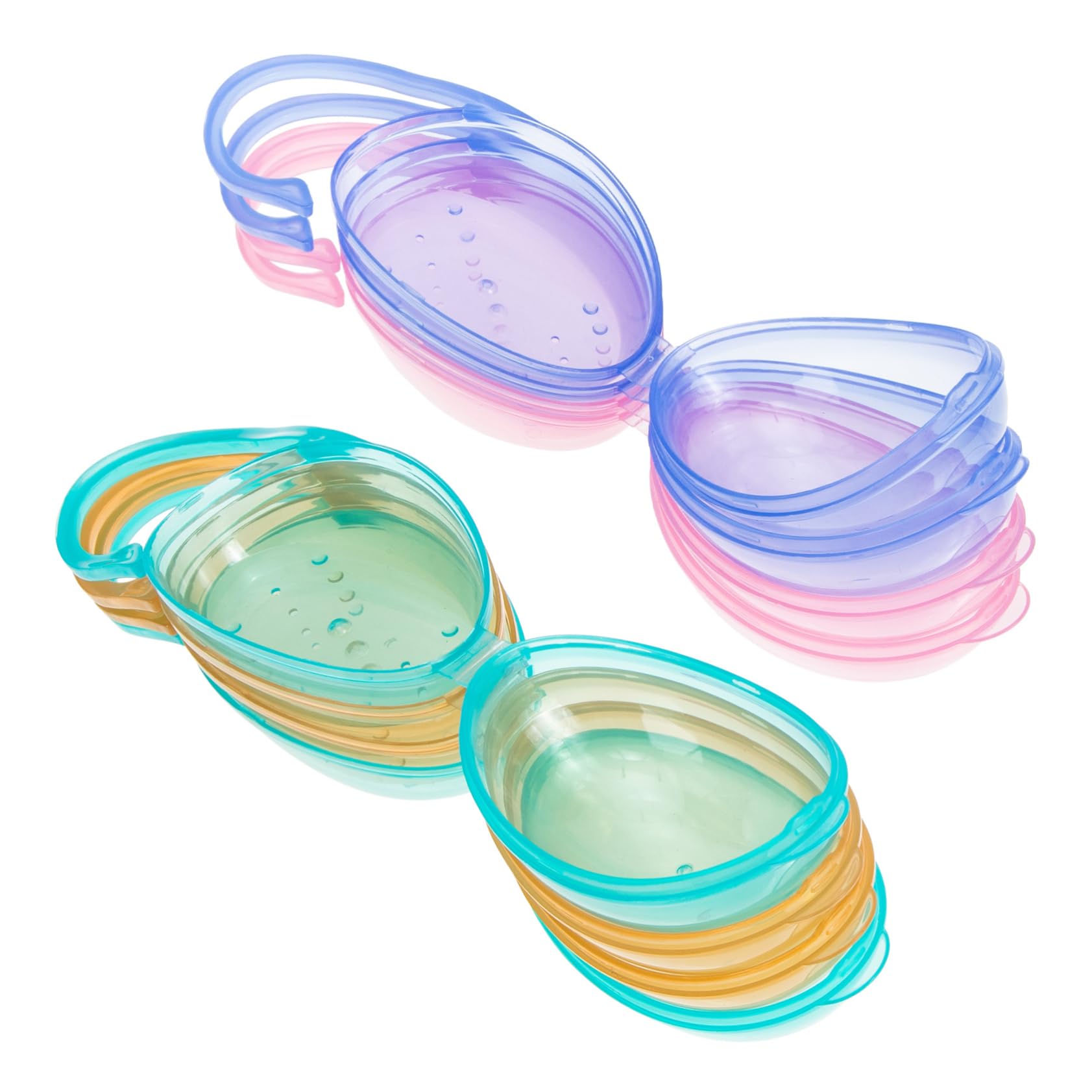 Milisten 8pcs Pacifier Case Portable Holder Plastic Storage Box for Travel Mom Present
