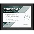 MCS Studio Gallery 8.5x11 Picture Frame Black Woodgrain, Rectangle Photo Frame for Photos, Posters & Art Prints & Easel for Tapletop Display (2-Pack)