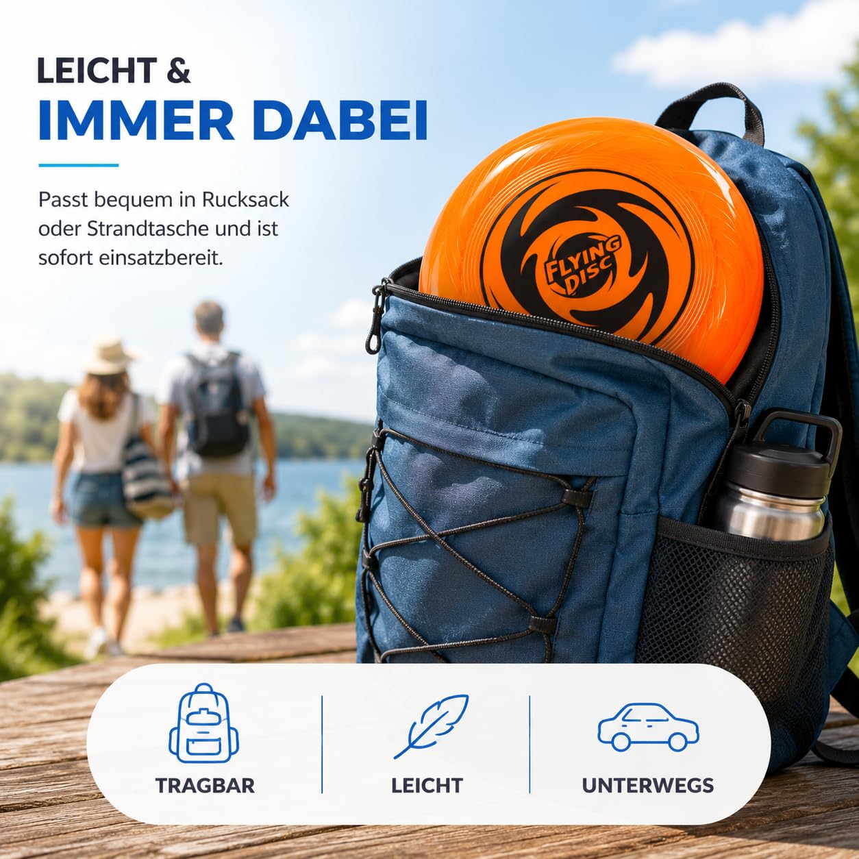 TK Gruppe Timo Klingler Frisbee - Disco da lancio per bambini e adulti, da giardino e da spiaggia