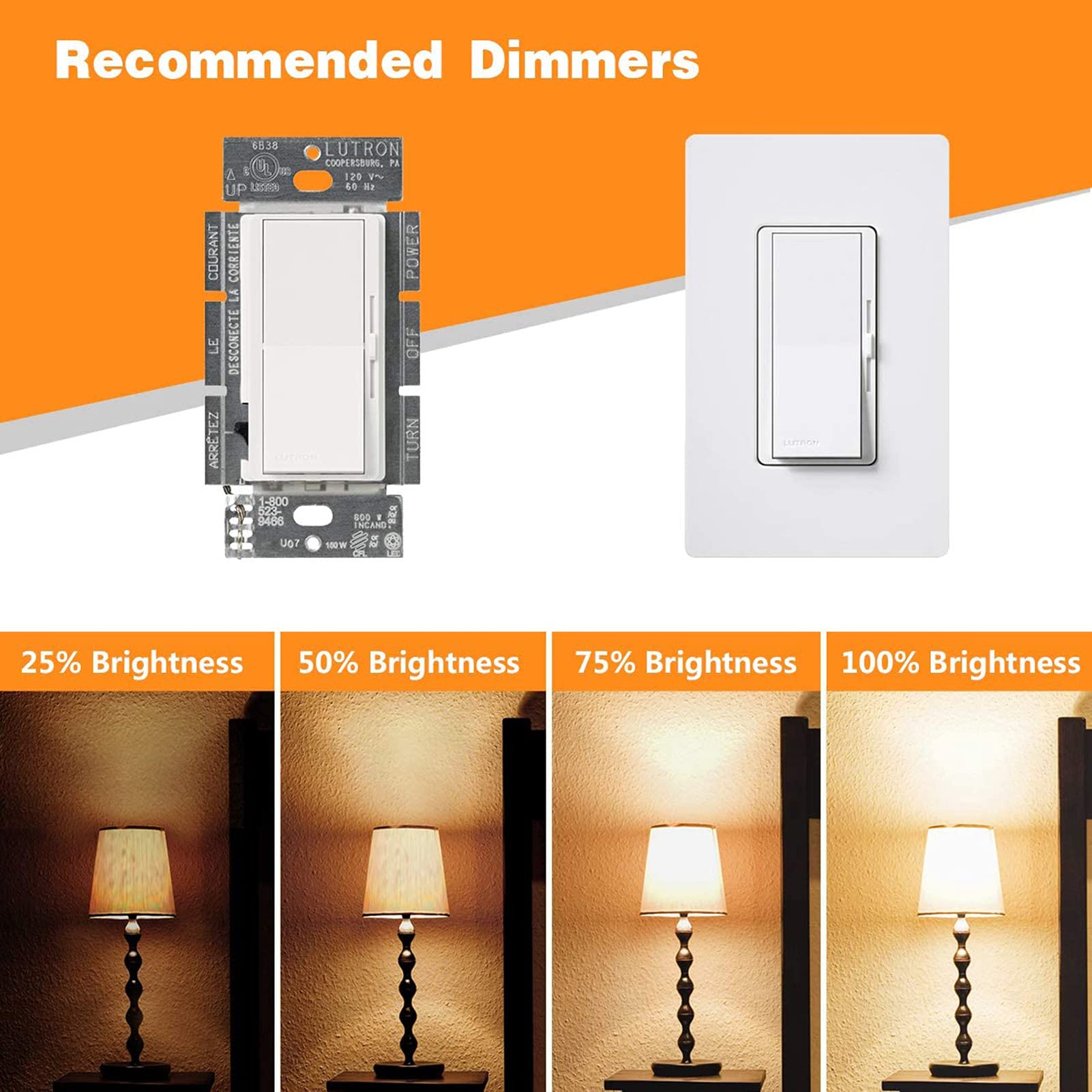 Lampadina a filamento LED tubolare stile Edison E14 3 W Lampadina nostalgica T25 dimmerabile, base a vite E14, giallo caldo 2200 k, 360 gradi; Angolo del fascio, confezione 10