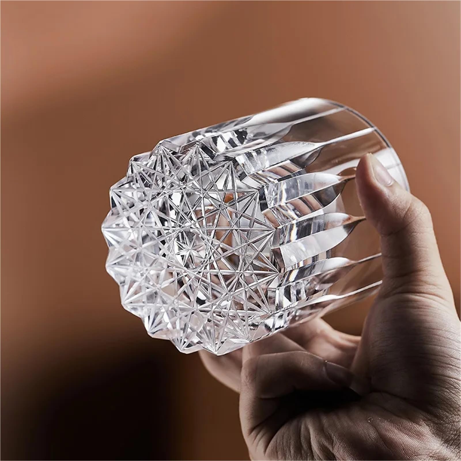 Vasos De Cristal Cristal Vidrio Tallado A Mano Engrosado para Hogar