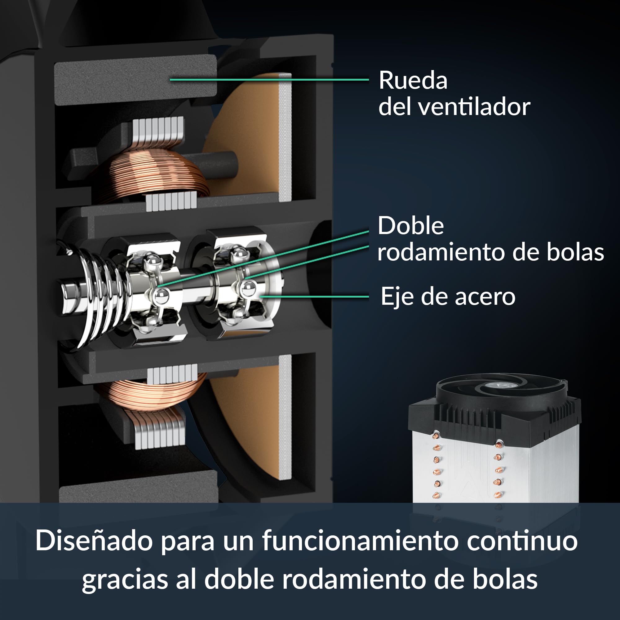 ARCTIC Freezer 4U-M (Rev. 2) para AMD: SP6, sTR5, SP3, TR4, sTRX4, sWRX8 e Intel: LGA4189, LGA4710, LGA4677, 4U & UP, Disipador de CPU para Servidor, Ventilador para Rack, Ventilador de servidor