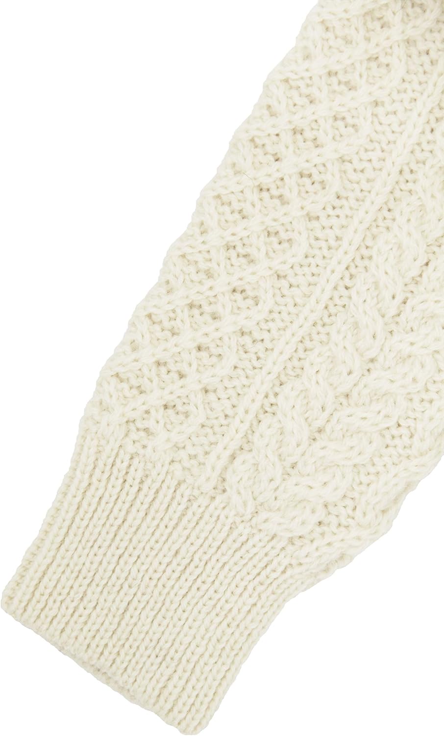 Aran Crafts Aran Crew Neck Sweater (100% Wool) - Image 6