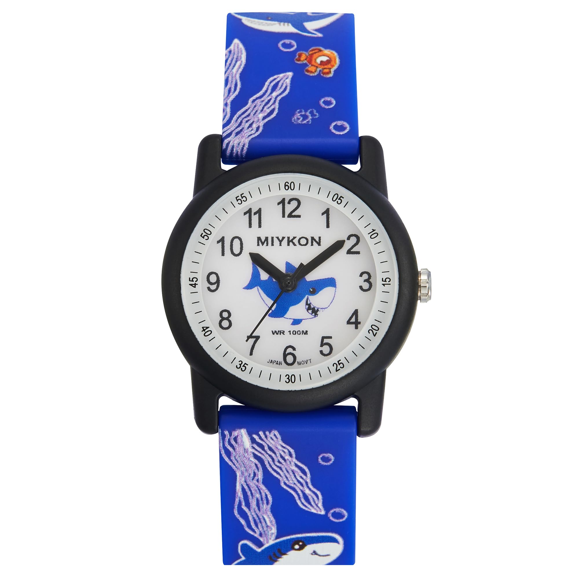 Miykon Orologio per bambini per ragazzi e ragazze, regalo educativo per bambini dai 3 ai 15 anni, bambini in età prescolare e bambini in età scolare, orologio analogico facile da leggere, cinturino in