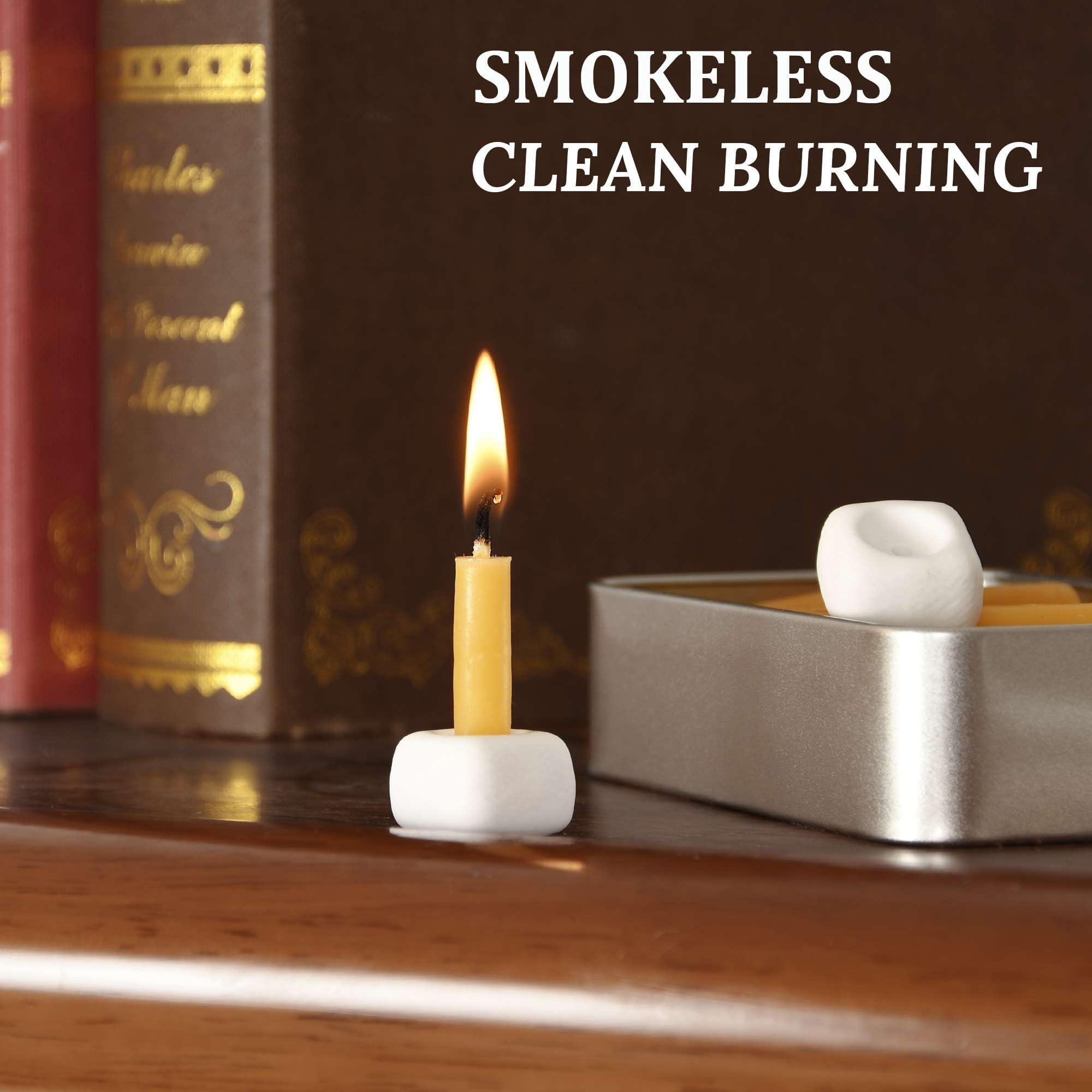 Juego de mini velas de 20 minutos, velas de meditación cónicas de cera de abejas pequeñas de 2.6 pulgadas, 40 unidades, velas sin humo, sin goteo para el hogar, regalos para mujer, yoga, color