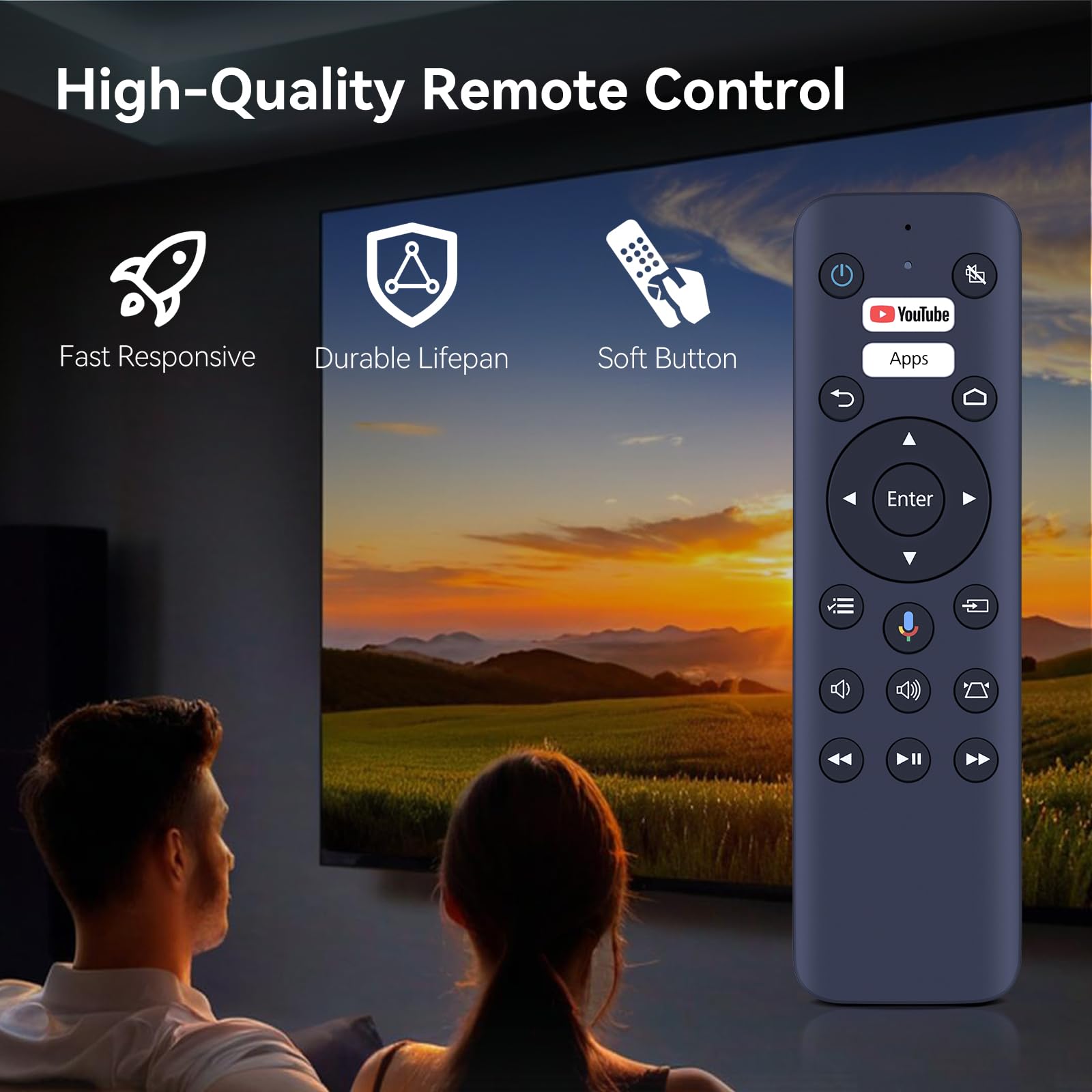 Telecomando di sostituzione vocale WH-55 WH-55B compatibile per proiettore Epson LS500B LS500W EF-100 EF-100BATV EF-100WATV LS500BATV LS500WATV, per Home Cinema 2200 2250 2350