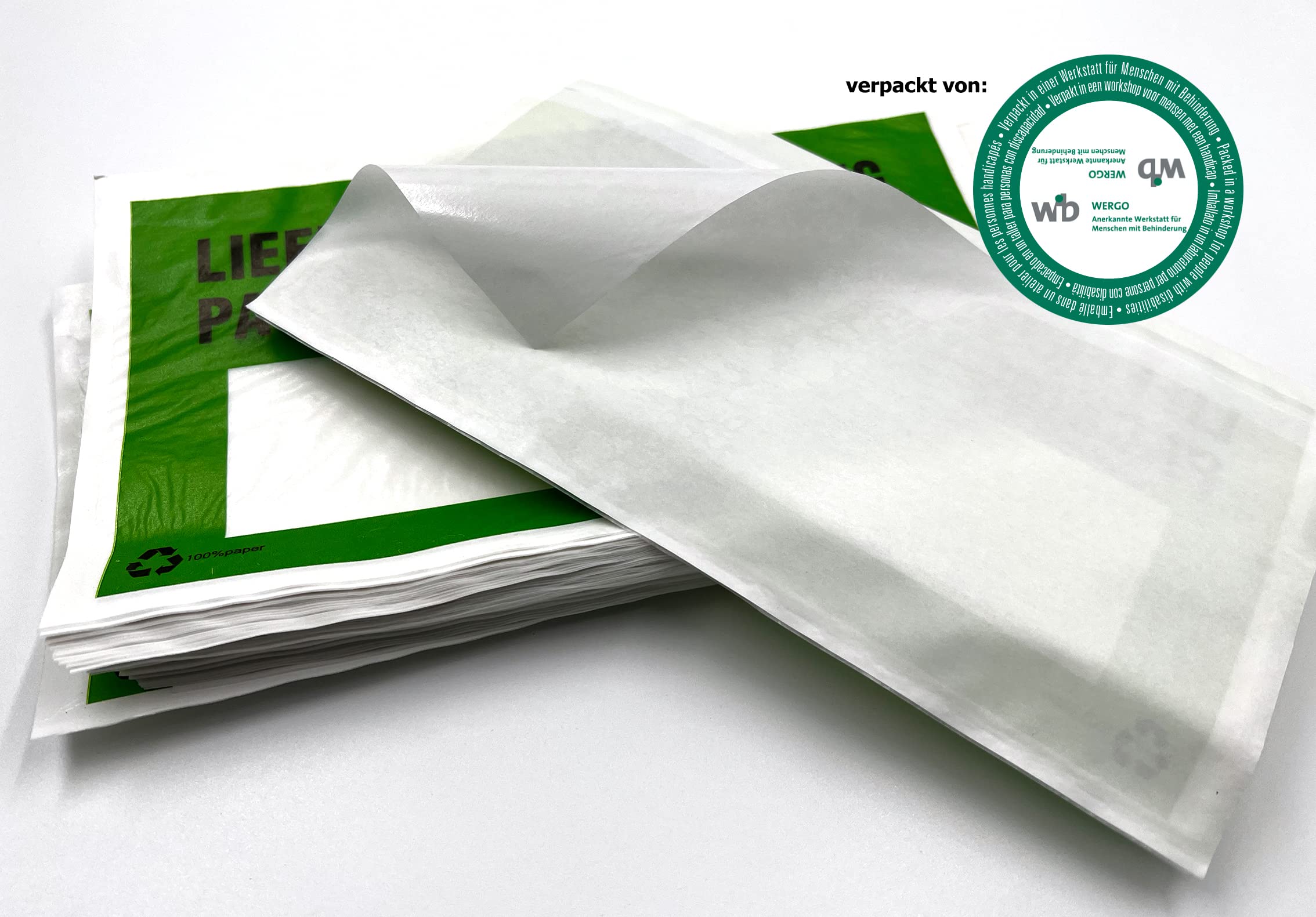 Pack Of 100 Self-Adhesive Delivery Note Bags With Inner