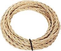 Vista 14 de Cable trenzado cubierto de tela para lámpara de 25 pies, cable eléctrico industrial vintage 18/2, calibre 18 estilo antiguo para lámpara retro, Latón