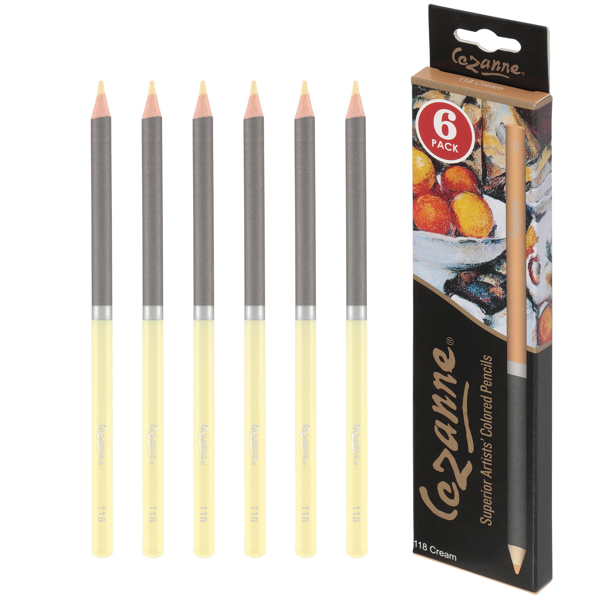 Amazon.com: Creative Mark Cezanne Premium Colored Pencils Cream 6