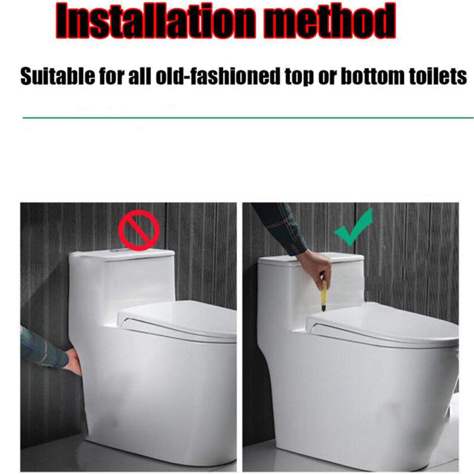 WC Asiento De Inodoro En Forma De V Cierre Lento Suave Tapa De Inodoro De Liberación Rápida PP Tapas De Inodoro con Tapa Fijación Superior Bisagras Ajustables Accesorios Y Accesorios,White