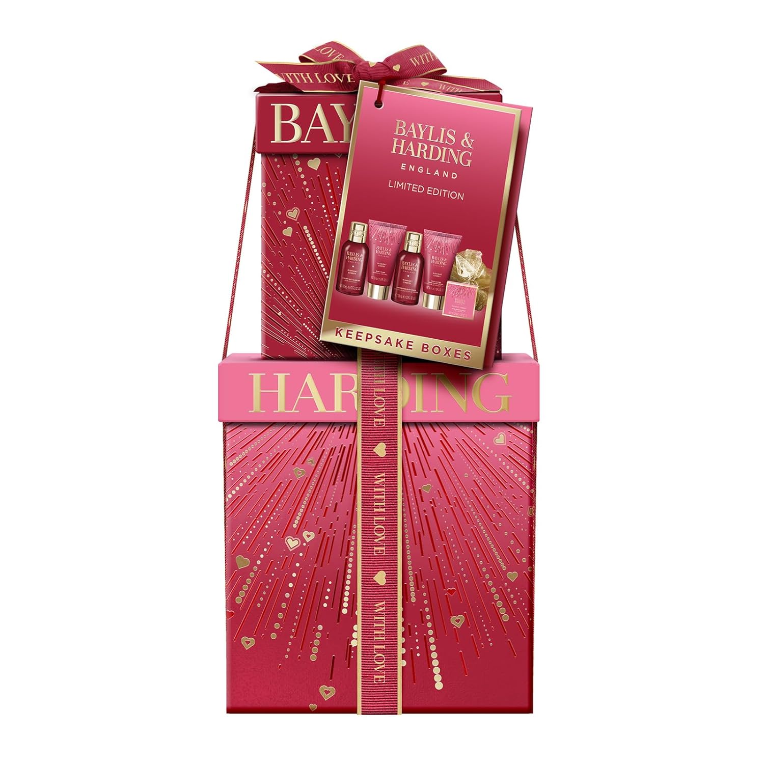 Baylis & Harding Midnight Cherry Luxury Pamper Present Gift Set - Vegan Friendly - Image 2