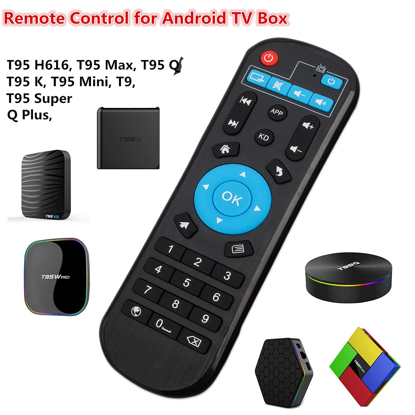 Max T95 S912 Remote Replacement Remote For MAX Android TV Box - Works ...