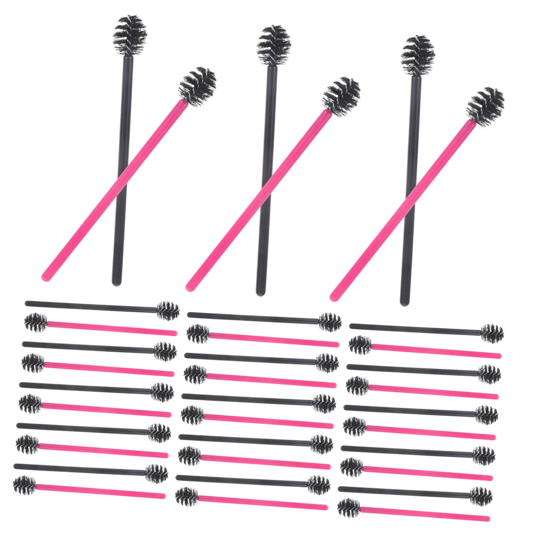 Baluue 100pcs Disposable Mascara Brush for Eyelash and Application Makeup Tools