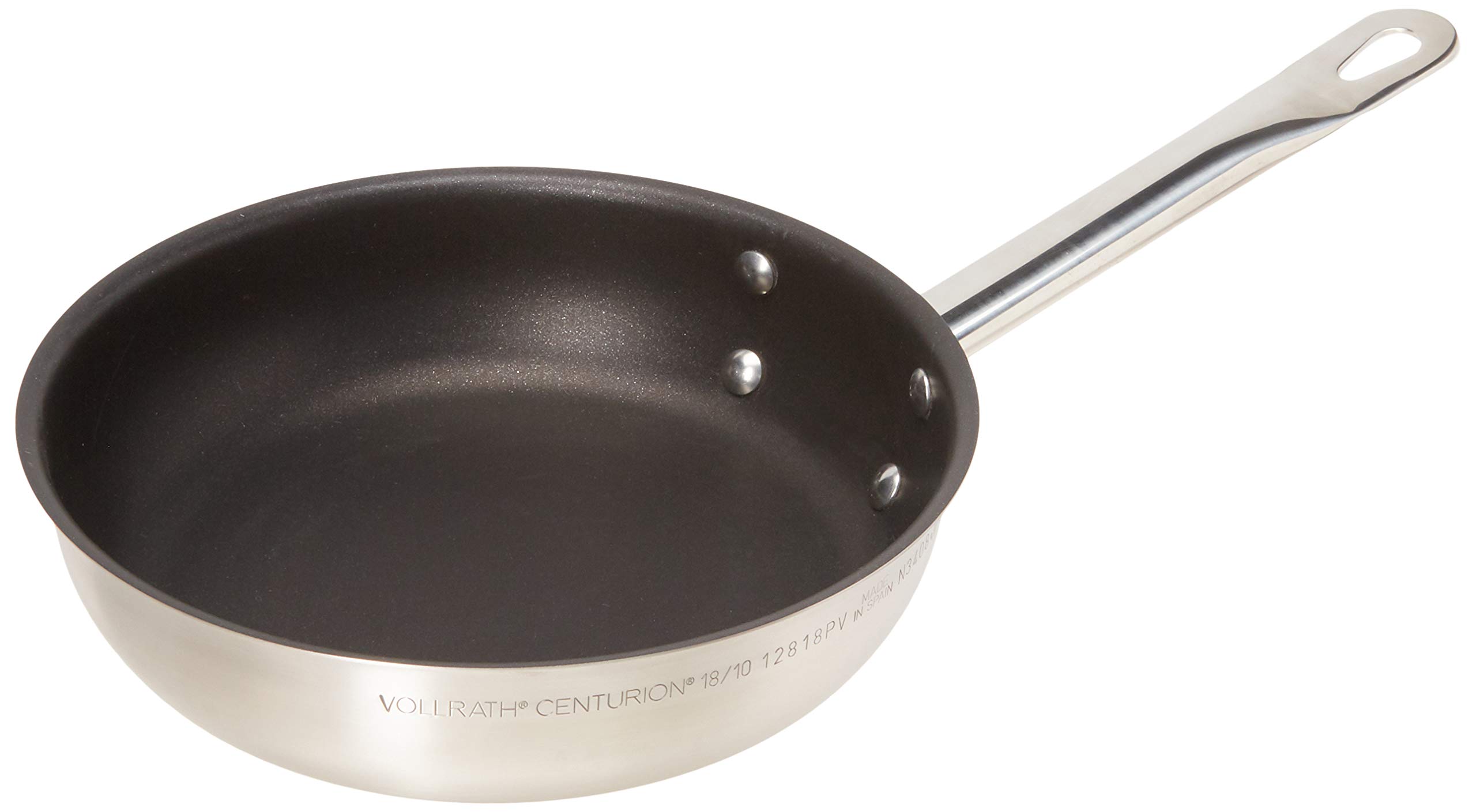 8" Centurion Non-Stick Fry Pan by Vollrath – 8-Inch, 8.0 inches, Stainless Steel, Silver, Model N3408