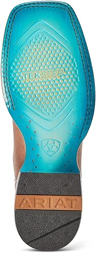 Miniatura 3 de ARIAT Botas casuales bordadas de punta cuadrada para mujer de la frontera Tilly Tacón bajo de media pantorrilla 1-2" - Marrón