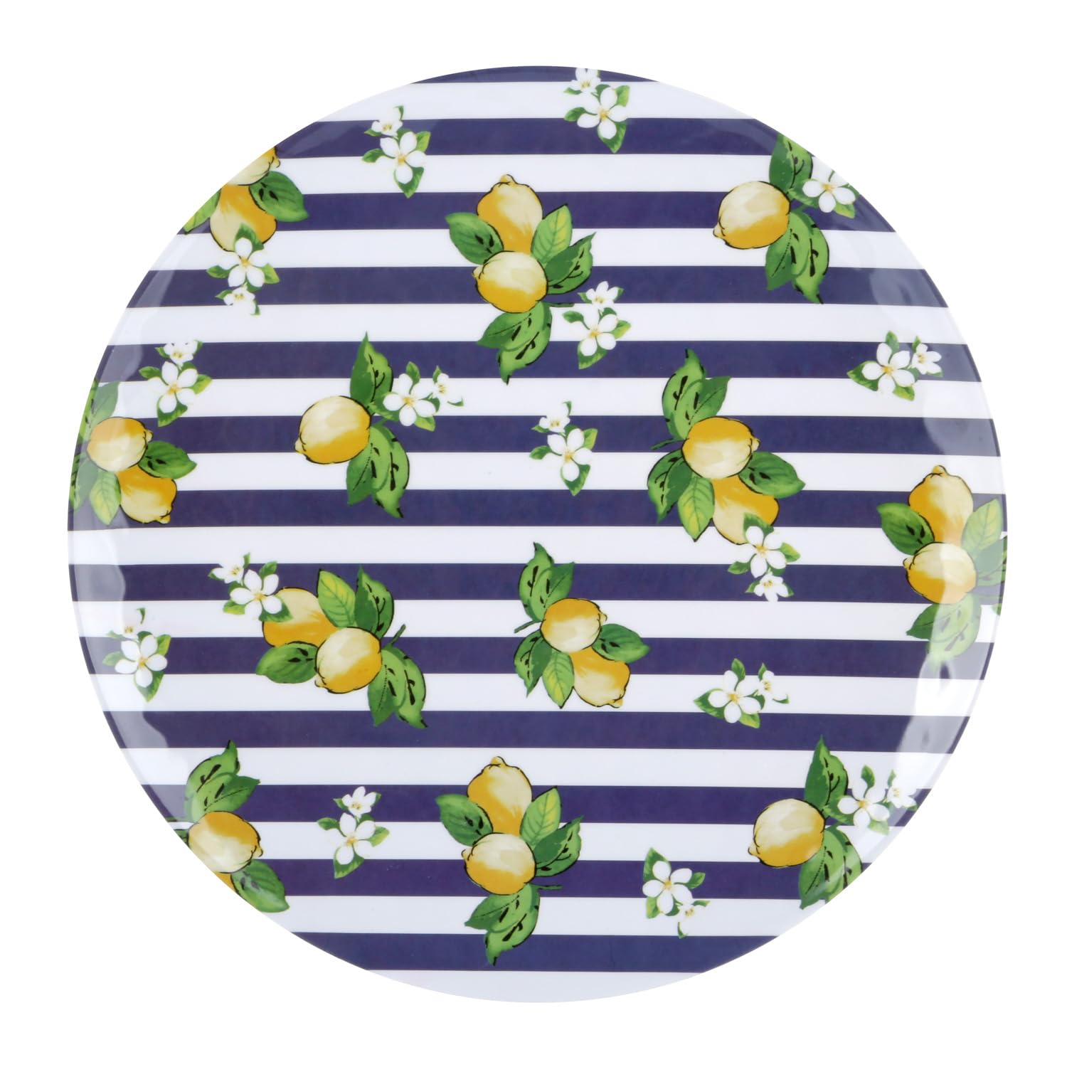 Melamine Round Serving Plate Lemons