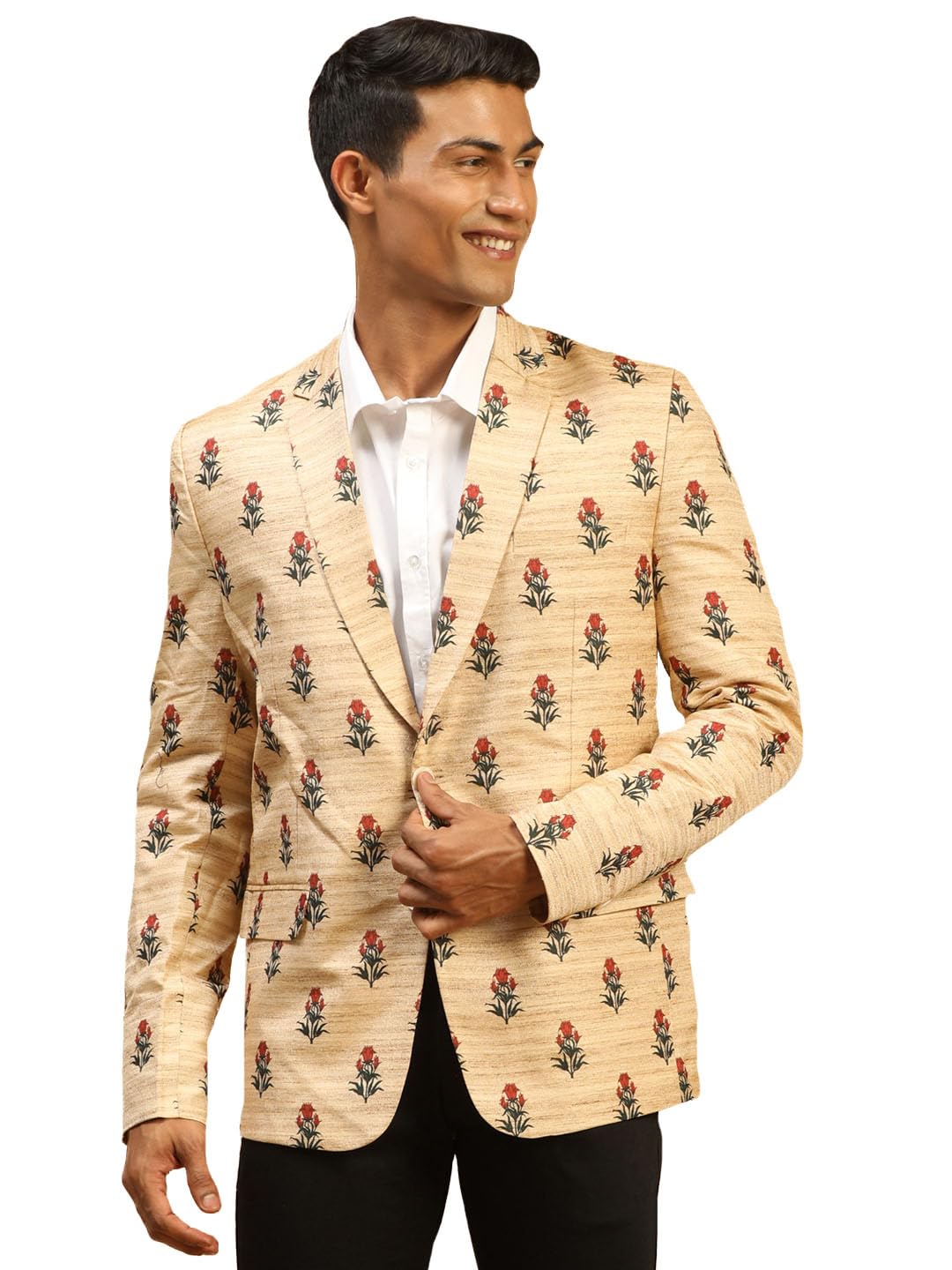 vastramay Men's Light Brown Blazer-picture-21