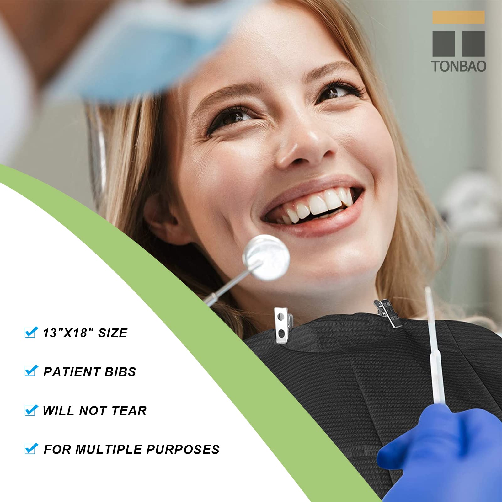 Bavaglini Dentali Usa E Getta - 50 Pezzi, Impermeabili, Per Tattoo E Estetica - Foto 4