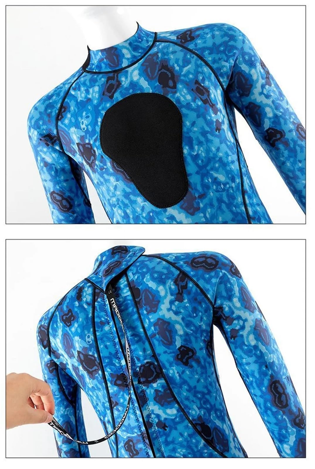 Muta Sub Mute da pesca subacquea da 3 mm Mute in neoprene Pesca Immersioni Surf Snorkeling Kayak Mimetiche Adulto Corpo intero Termico Mantieni caldo