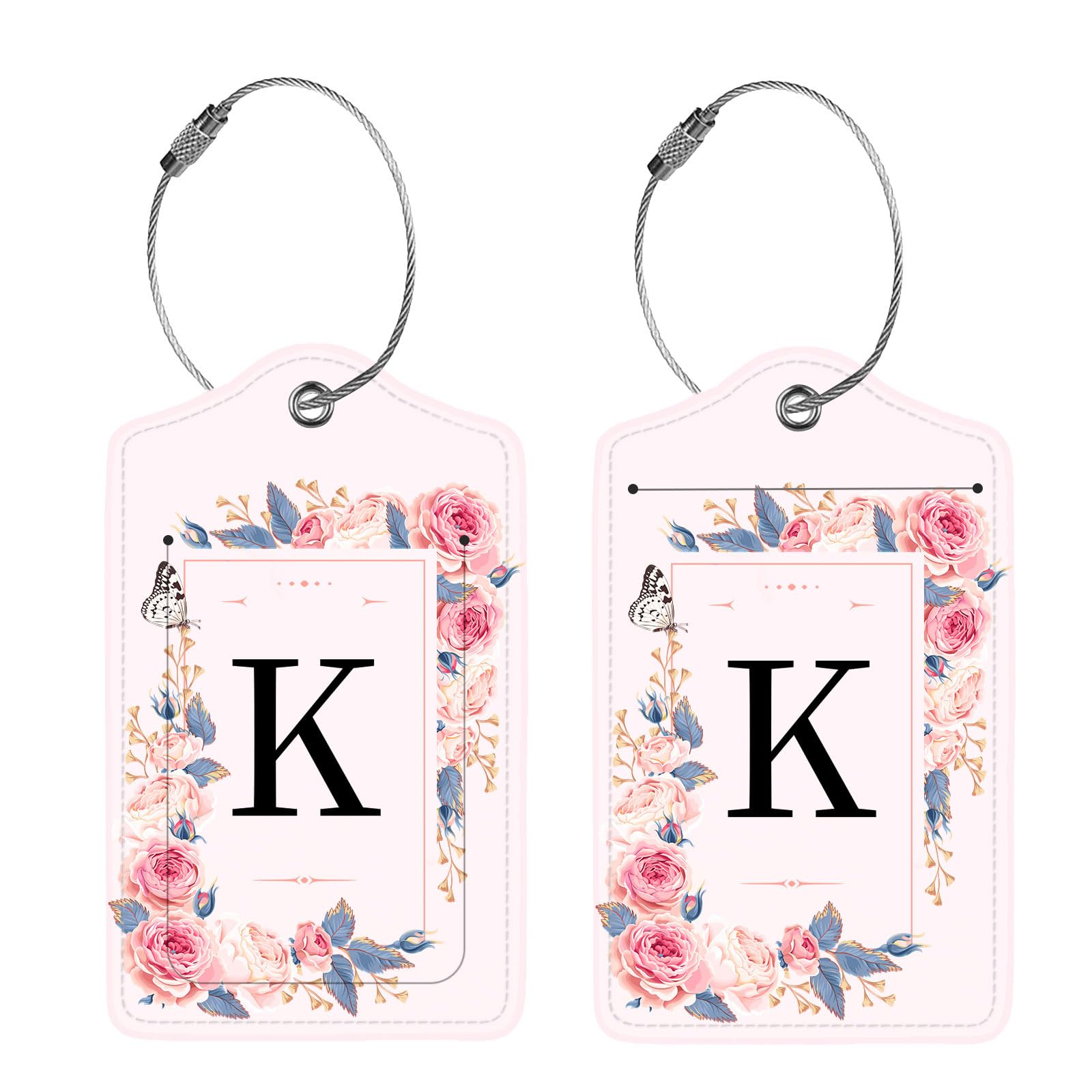 2 Etichette Per Bagagli In Pelle PU Con Motivo Palla Da Rugby, Bianche, 9,7x9,7 Cm, Con Copertura Privacy E Fibbia In Alluminio, Per Valigie, Zaini E Borse