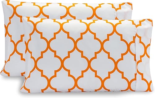 Elegant Comfort Juego de funda de almohada ultrasuave de lujo de 2 piezas, 1500 hilos, microfibra de calidad egipcia, doble cepillado, resistente a