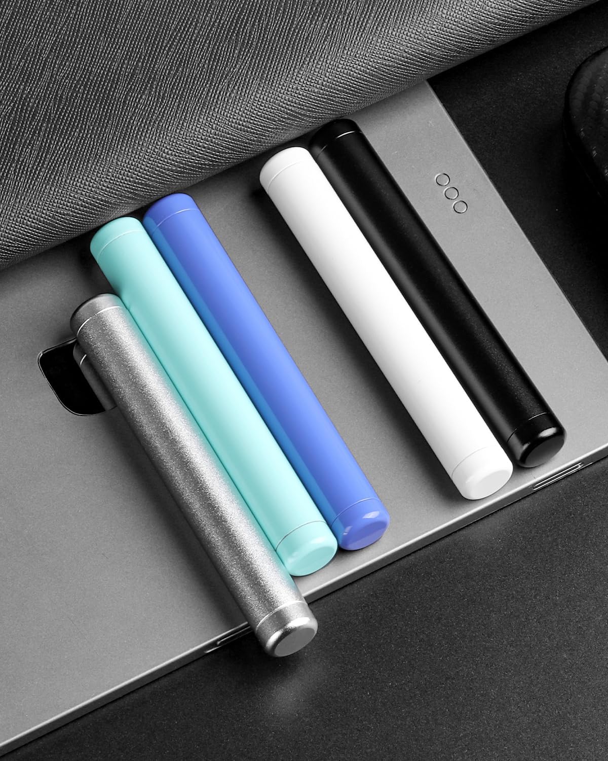 OZCHIN Aluminum Metal Tube Container 4.5-inch, 5 Pcs Portable Sealed Container Airtight, Lightweight, Fits in Pocket, Great for Traveling