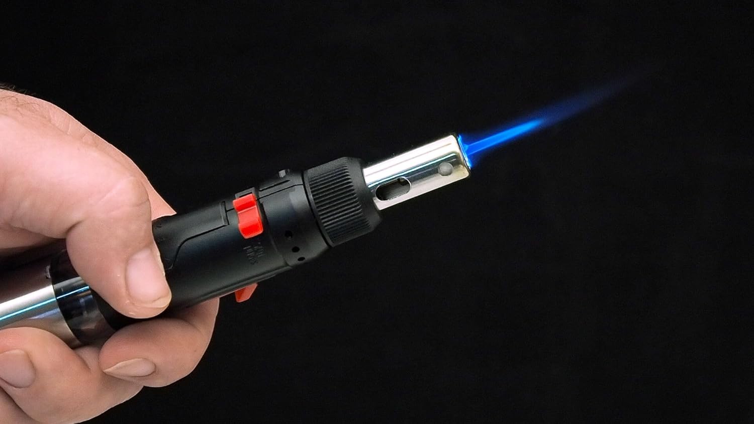 ViGOR Gas Soldering Iron Set V5512 I 7 Different Adapters I Combined Soldering Iron, Burner and Hot Air Gun I 12 Pieces