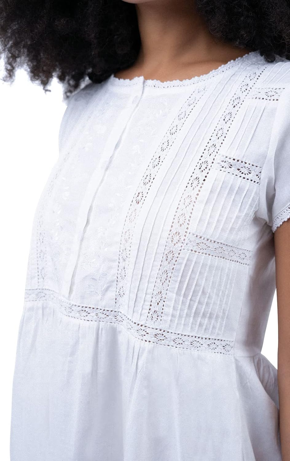 The 1 for U Victorian Nightgown - Women Nightgown, Daphne 100% Cotton Gown