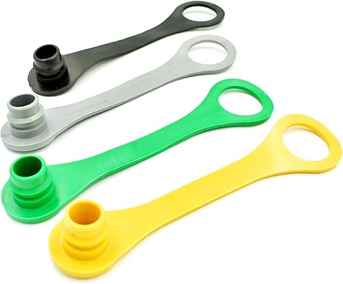 HD Switch -Paquete de 4 - Compatible con acoplador hidráulico John Deere AM115139 Juego de tapones de polvo para todos los machos para John Deere