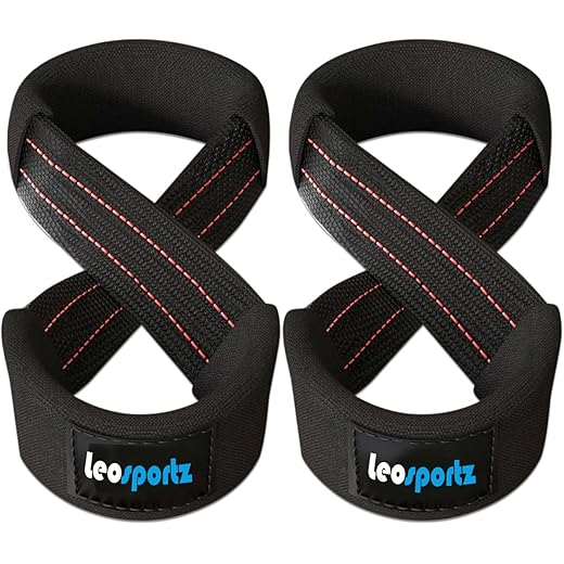 Leosportz Weight Lifting Straps - Black